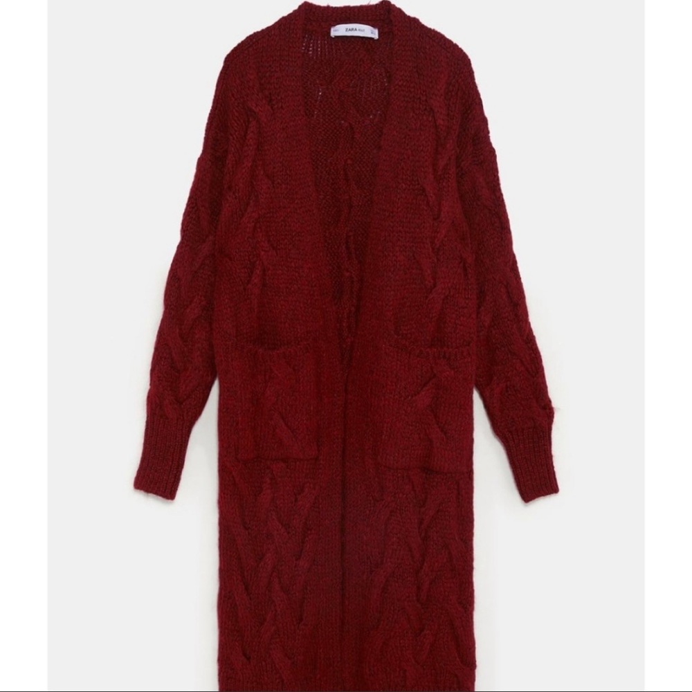 Zara Size M Cardigan Coat